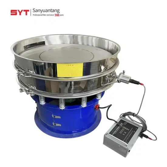 Industrial Rotary Ultrasonic Vibrating Screen Sifter Powder Vibratory Screening Sieve Sieving Machine